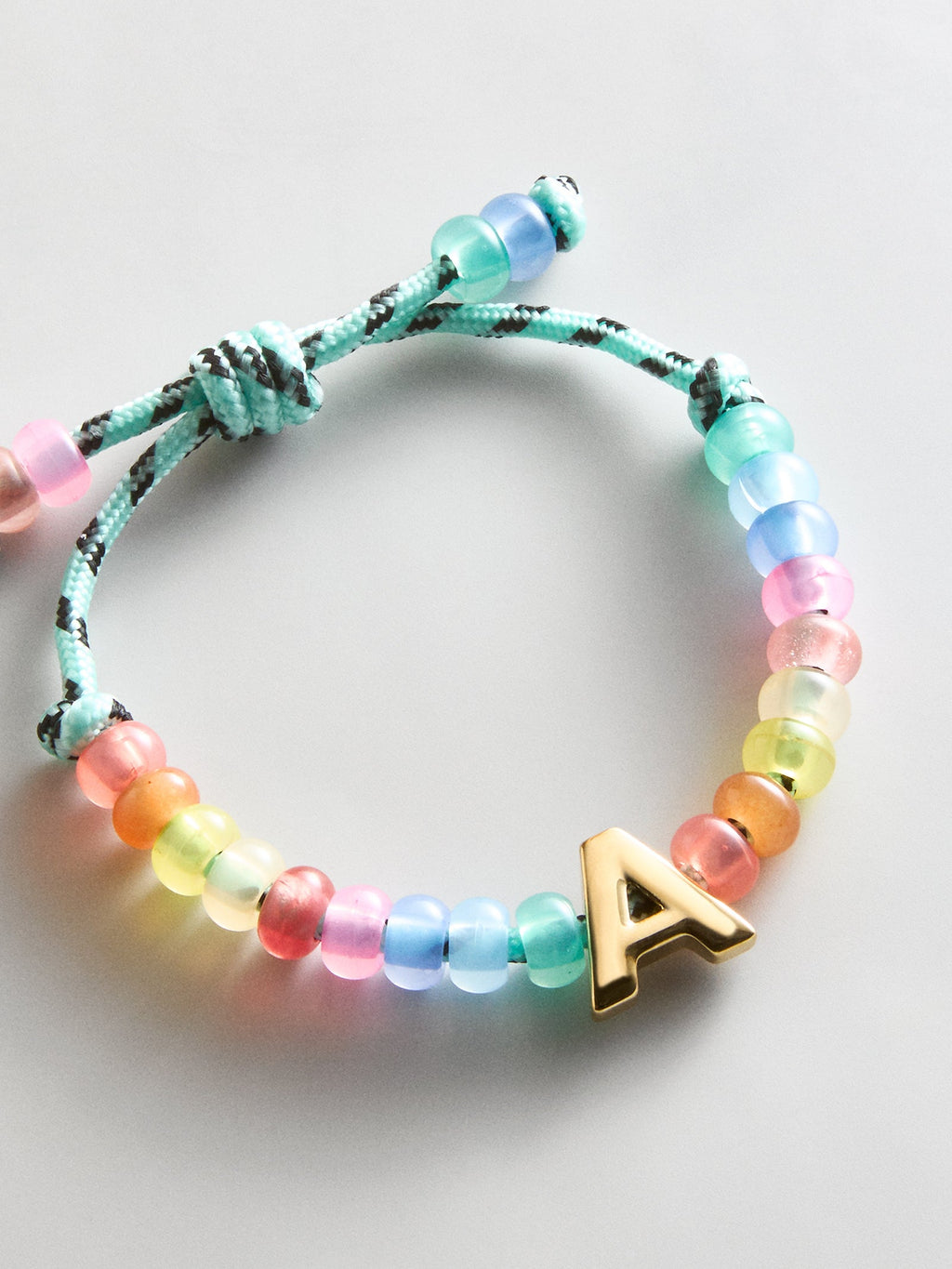 Marjorie Waterproof Initial Bracelet - Multi/Gold
