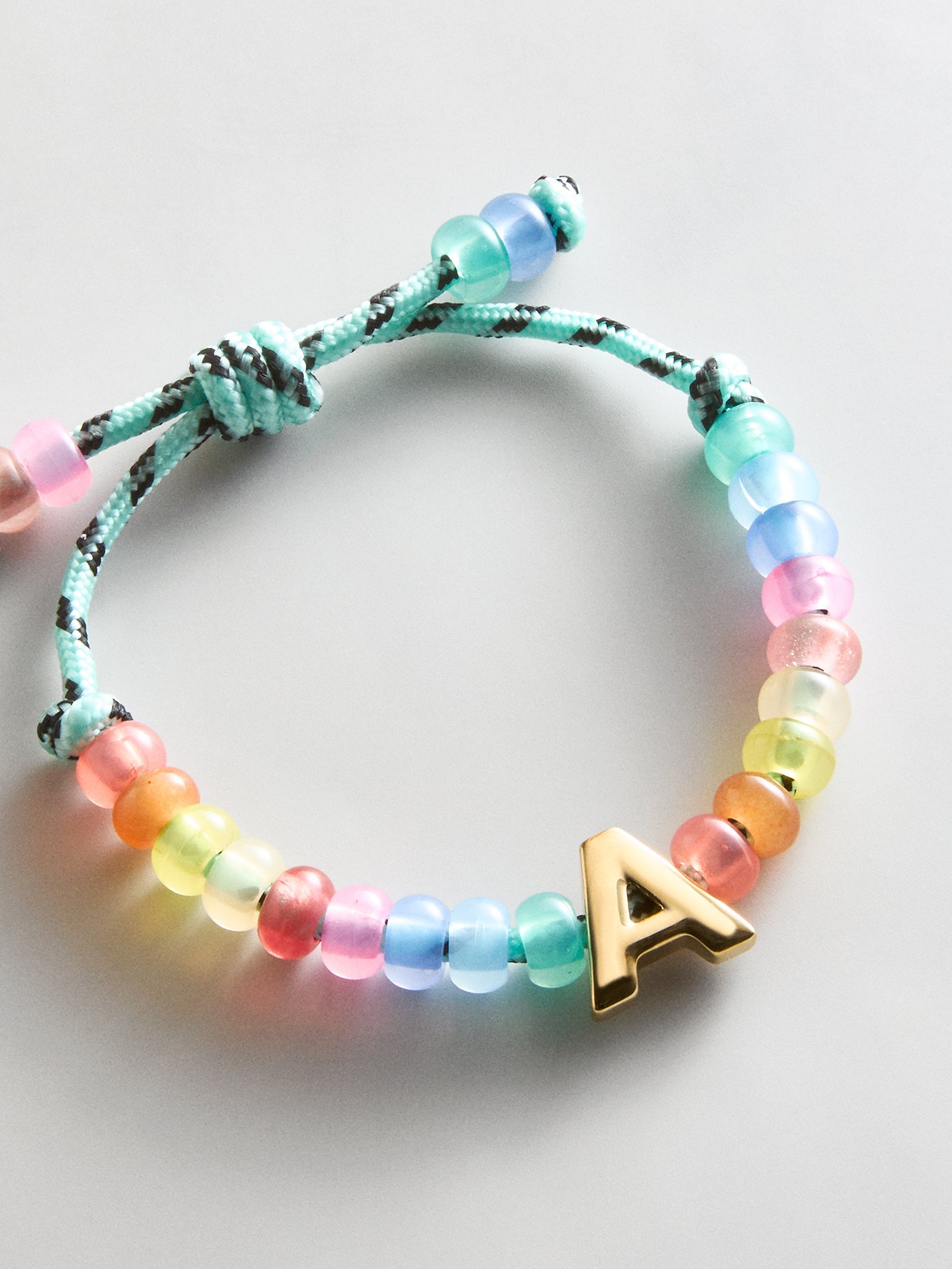 Marjorie Waterproof Initial Bracelet - Multi/Gold