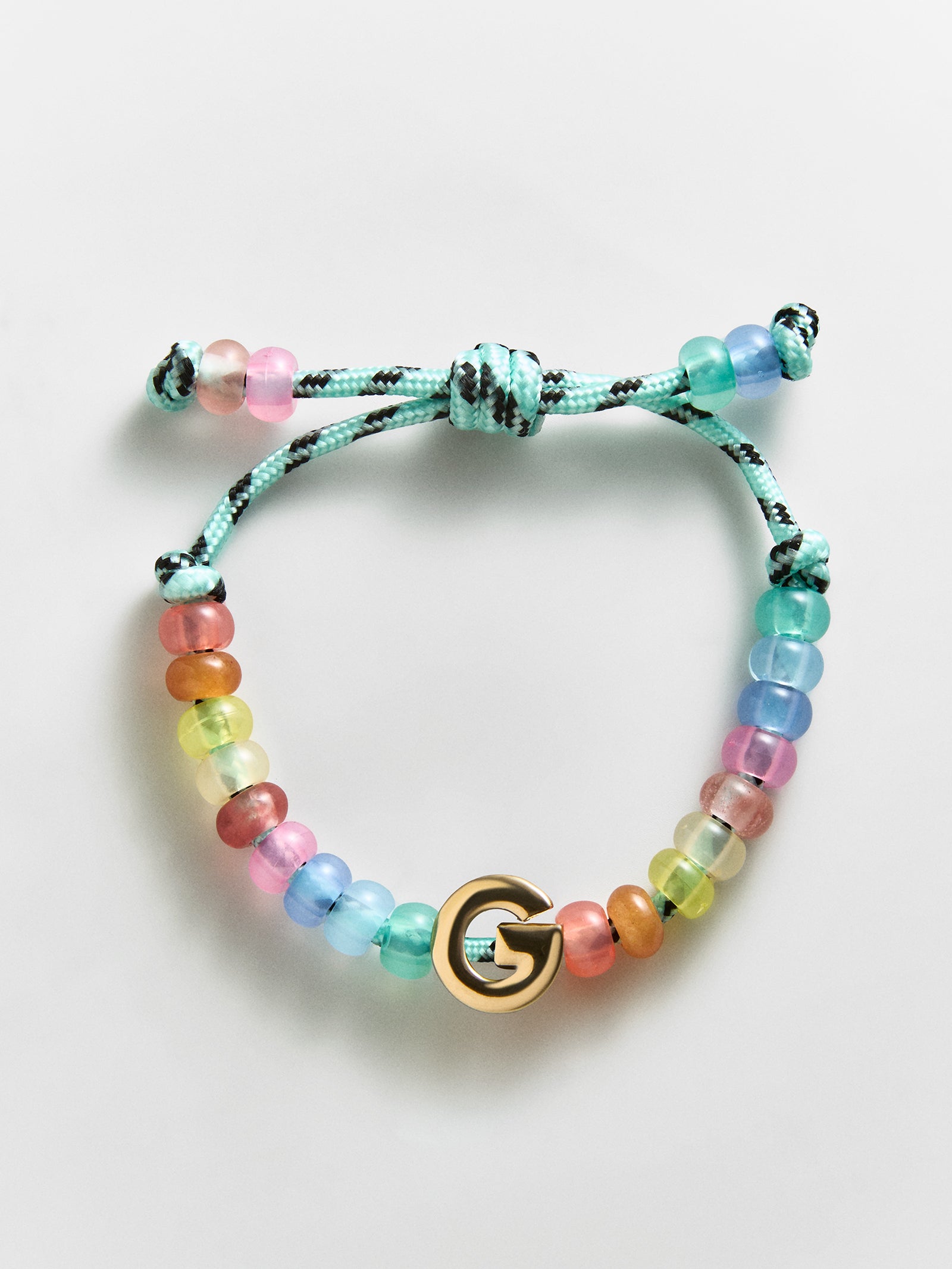 Marjorie Waterproof Initial Bracelet - Multi/Gold