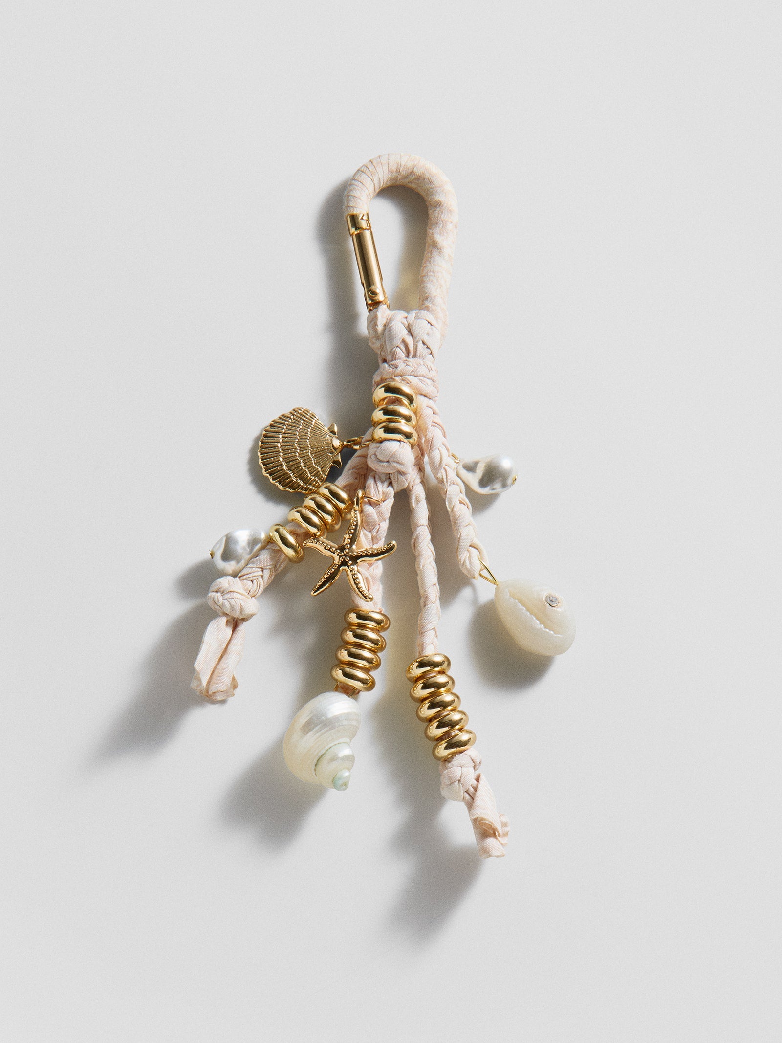 Sun Washed Bag Charm - Seashell