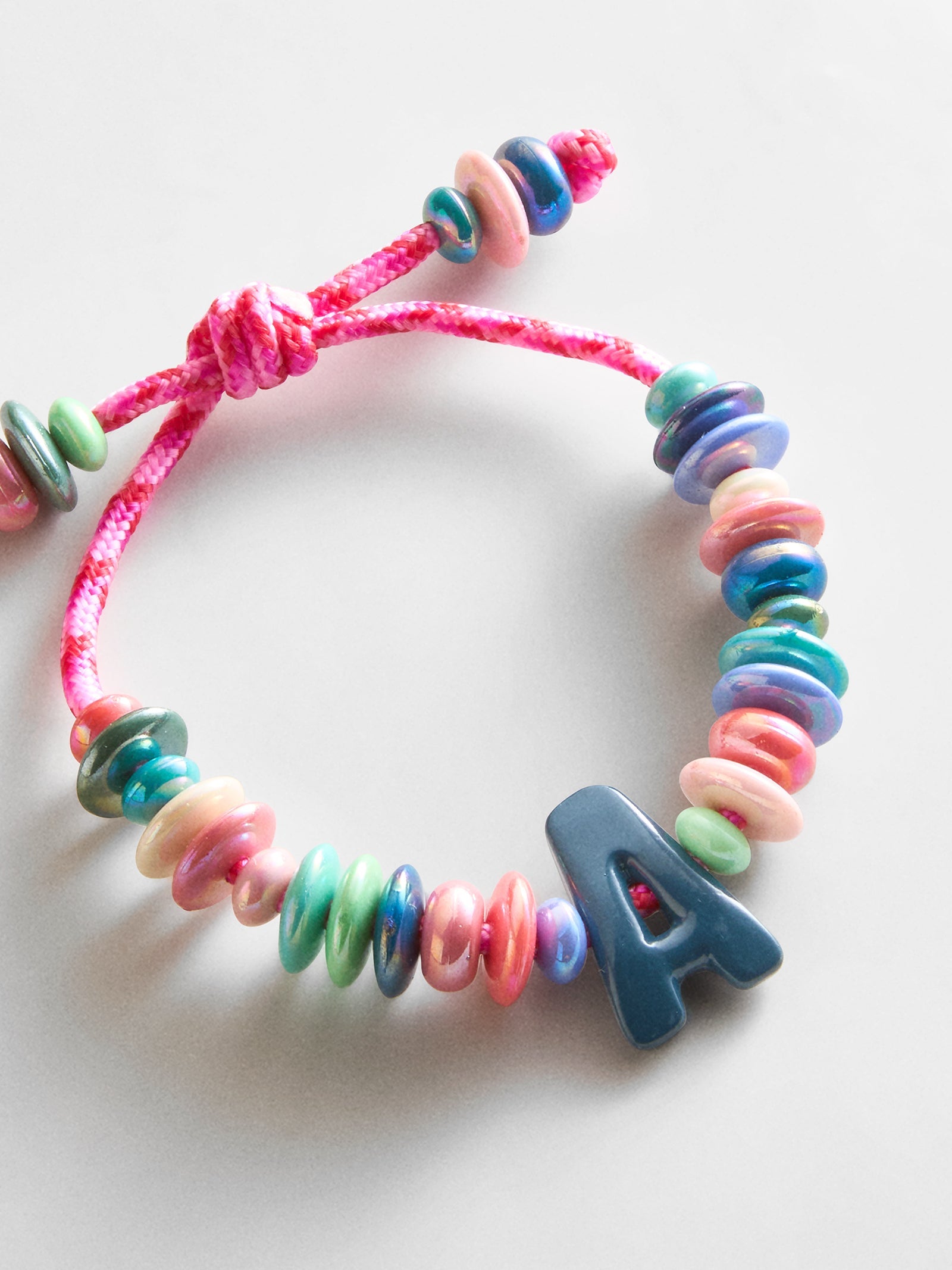 Make Waves Initial Bracelet - Multi/Navy