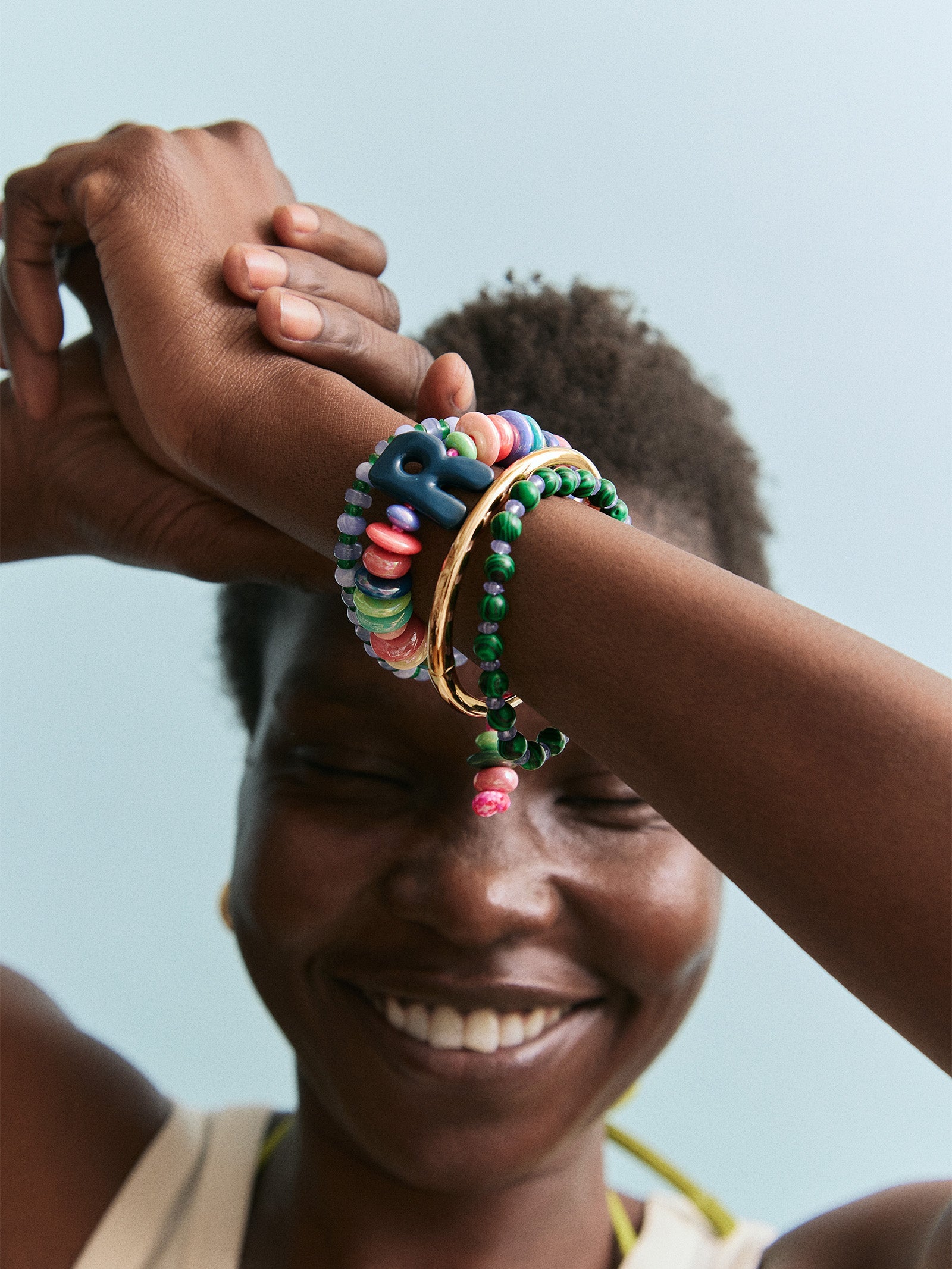 Make Waves Initial Bracelet - Multi/Navy