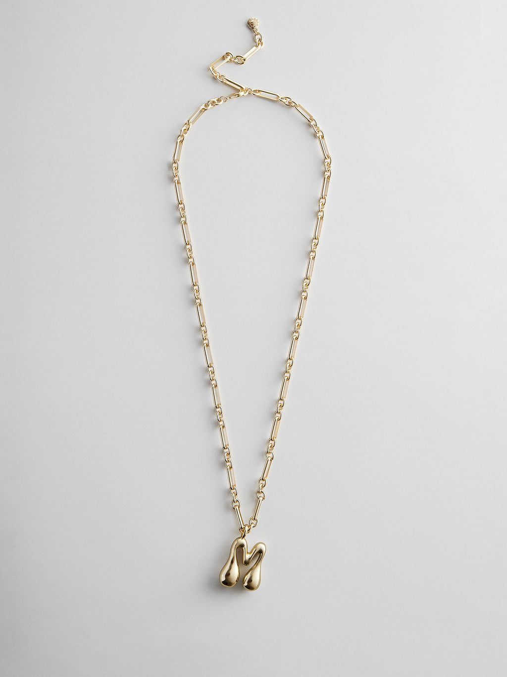Oversized Bubble Custom Initial Necklace - Oversized Bubble Initial