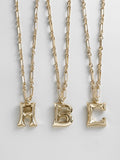 Oversized Gothic Custom Initial Necklace - Oversized Gothic Initial