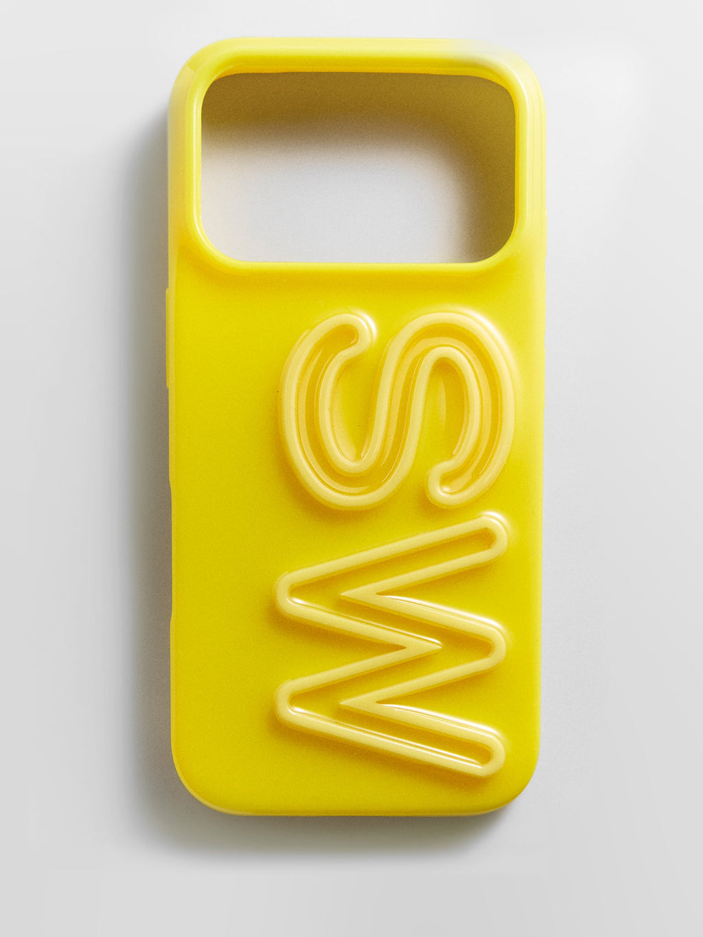 Fine Line Custom iPhone Case - Yellow/Yellow