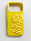 Fine Line Custom iPhone Case - Yellow/Yellow