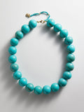 Jane Beaded Necklace - Turquoise Bead