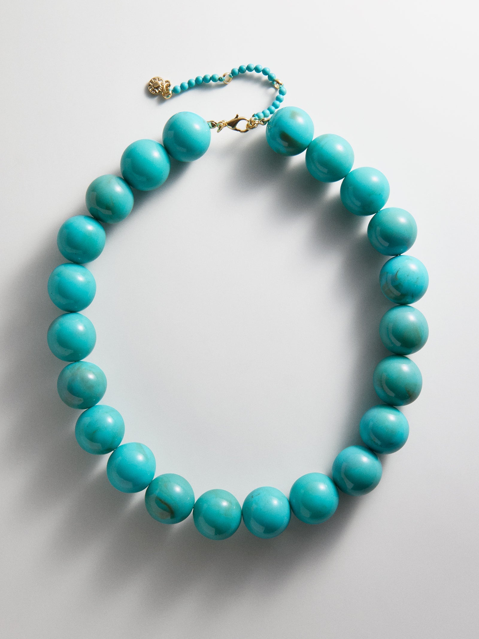 Jane Beaded Necklace - Turquoise Bead