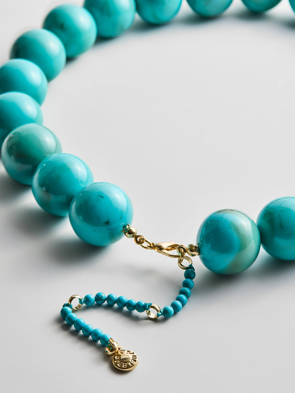 Jane Beaded Necklace - Turquoise Bead