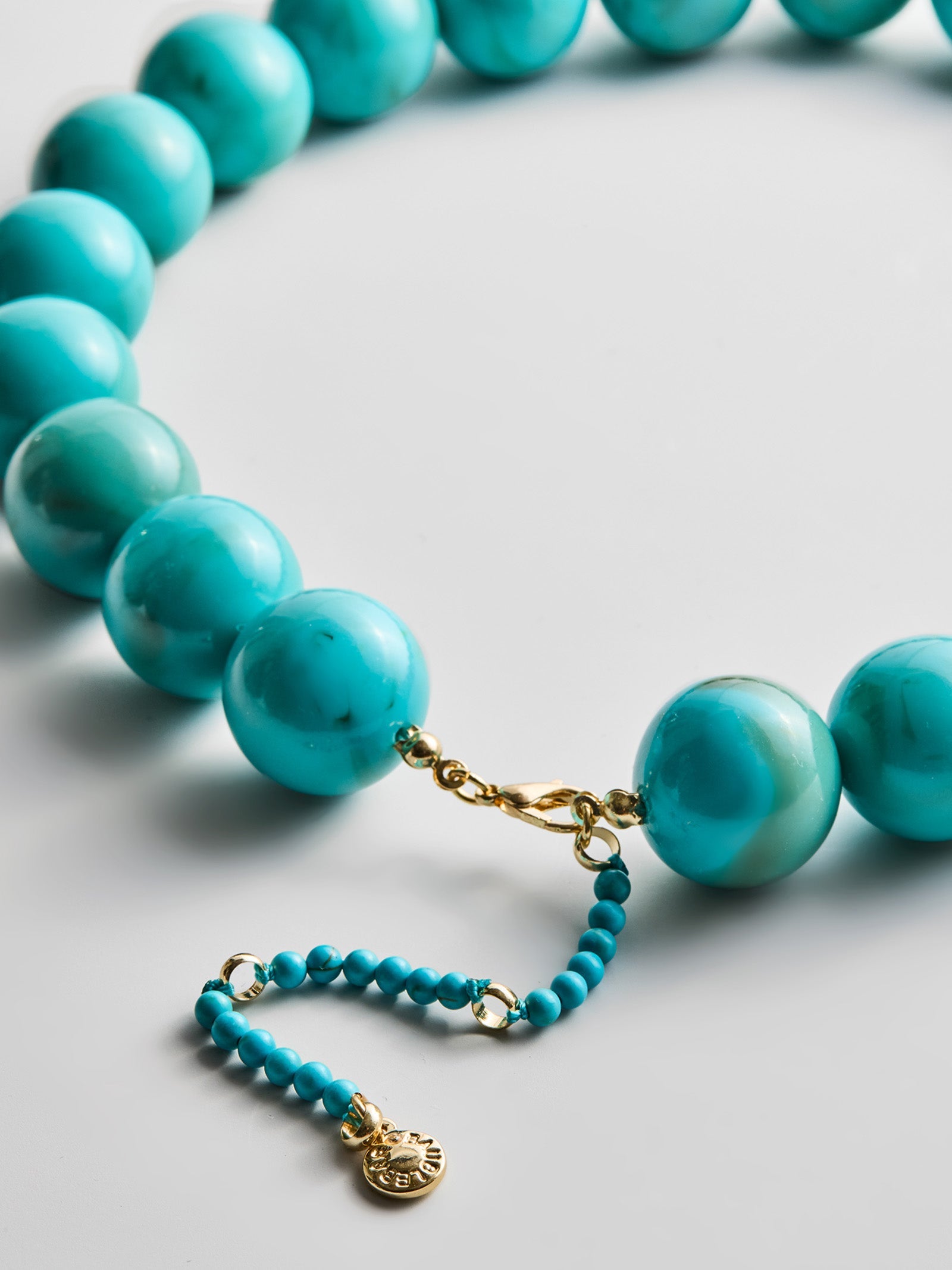 Jane Beaded Necklace - Turquoise Bead