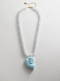 Sun Drift Semi-Precious Pendant Necklace - Spiral Shell