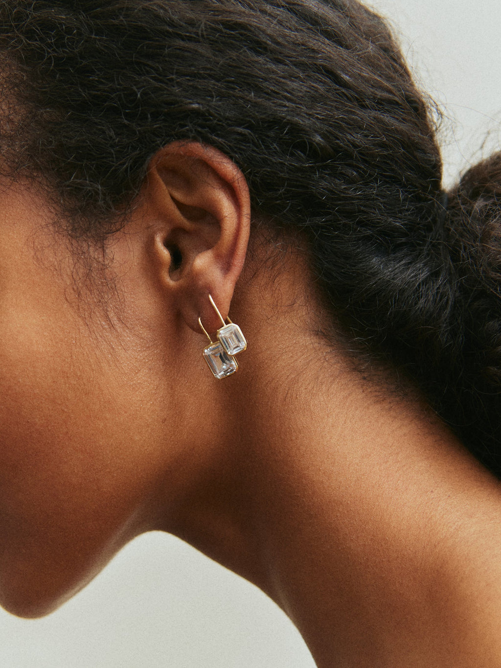 Fallon 14K Gold Bezel Earrings - Gold