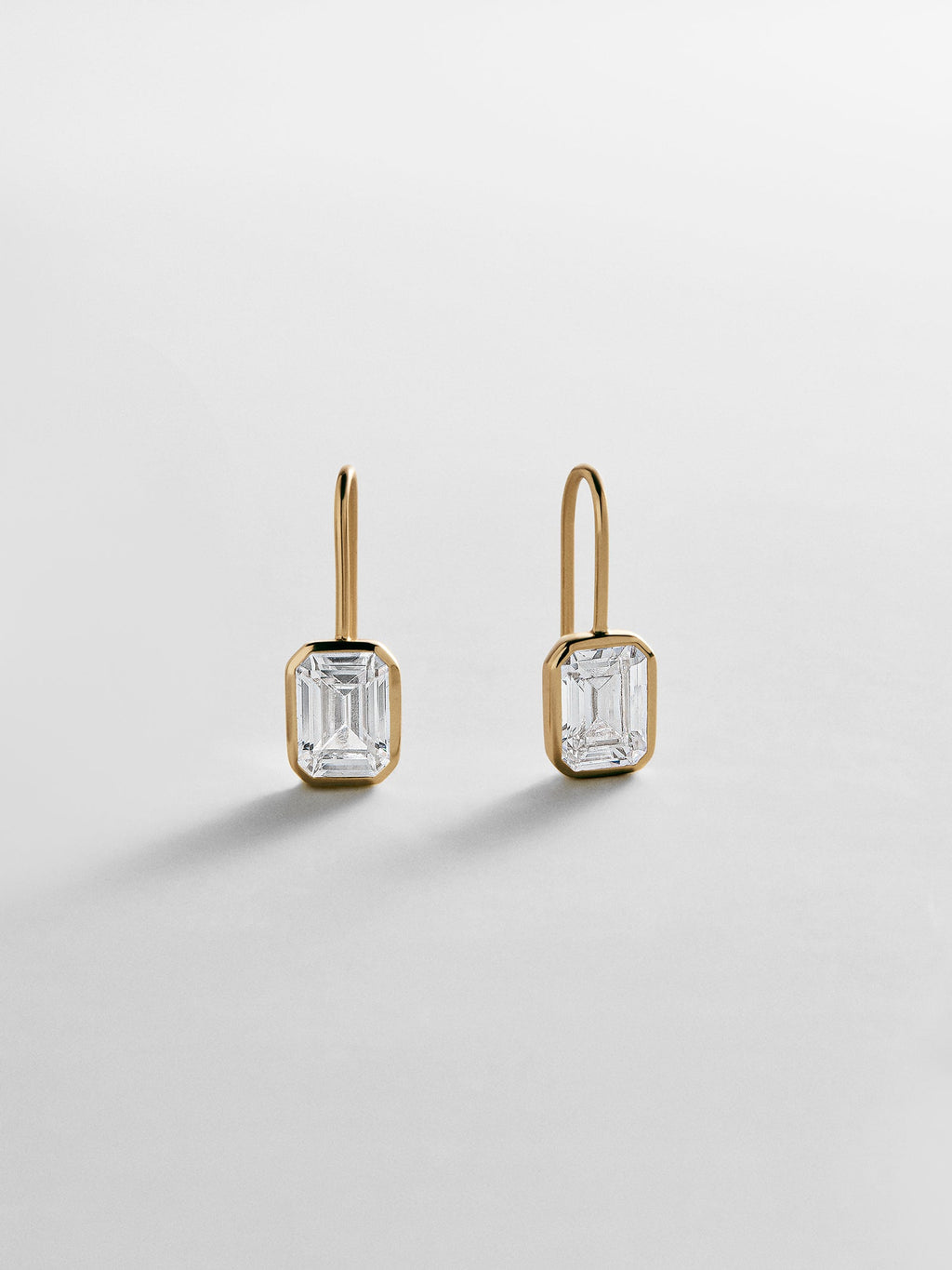 Fallon 14K Gold Bezel Earrings - Gold