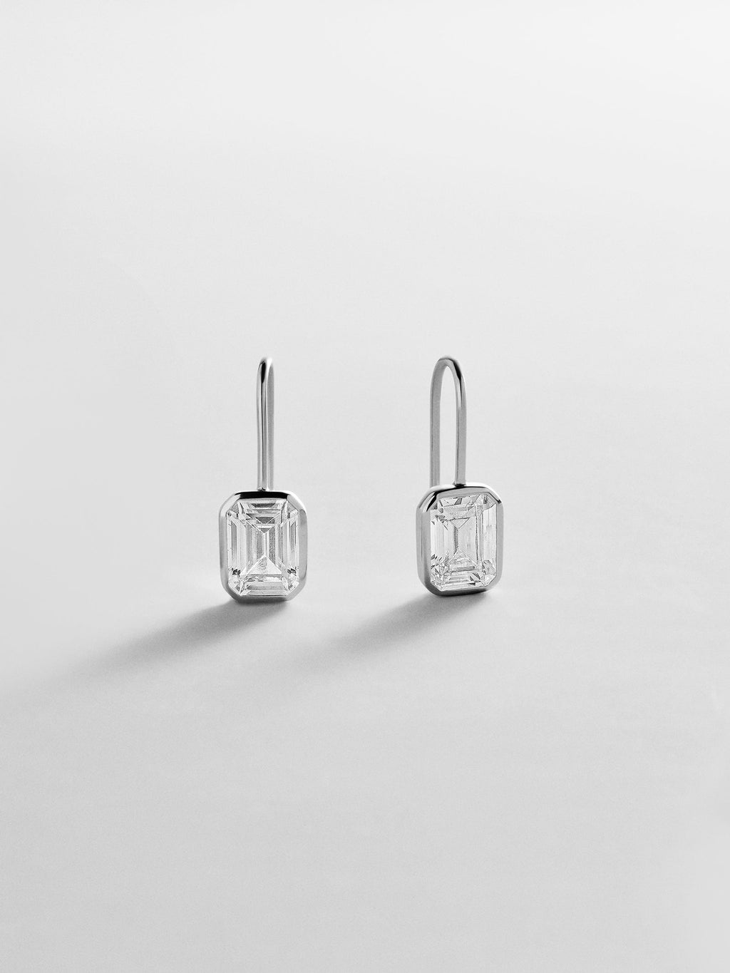 Fallon Sterling Silver Bezel Earrings - Silver