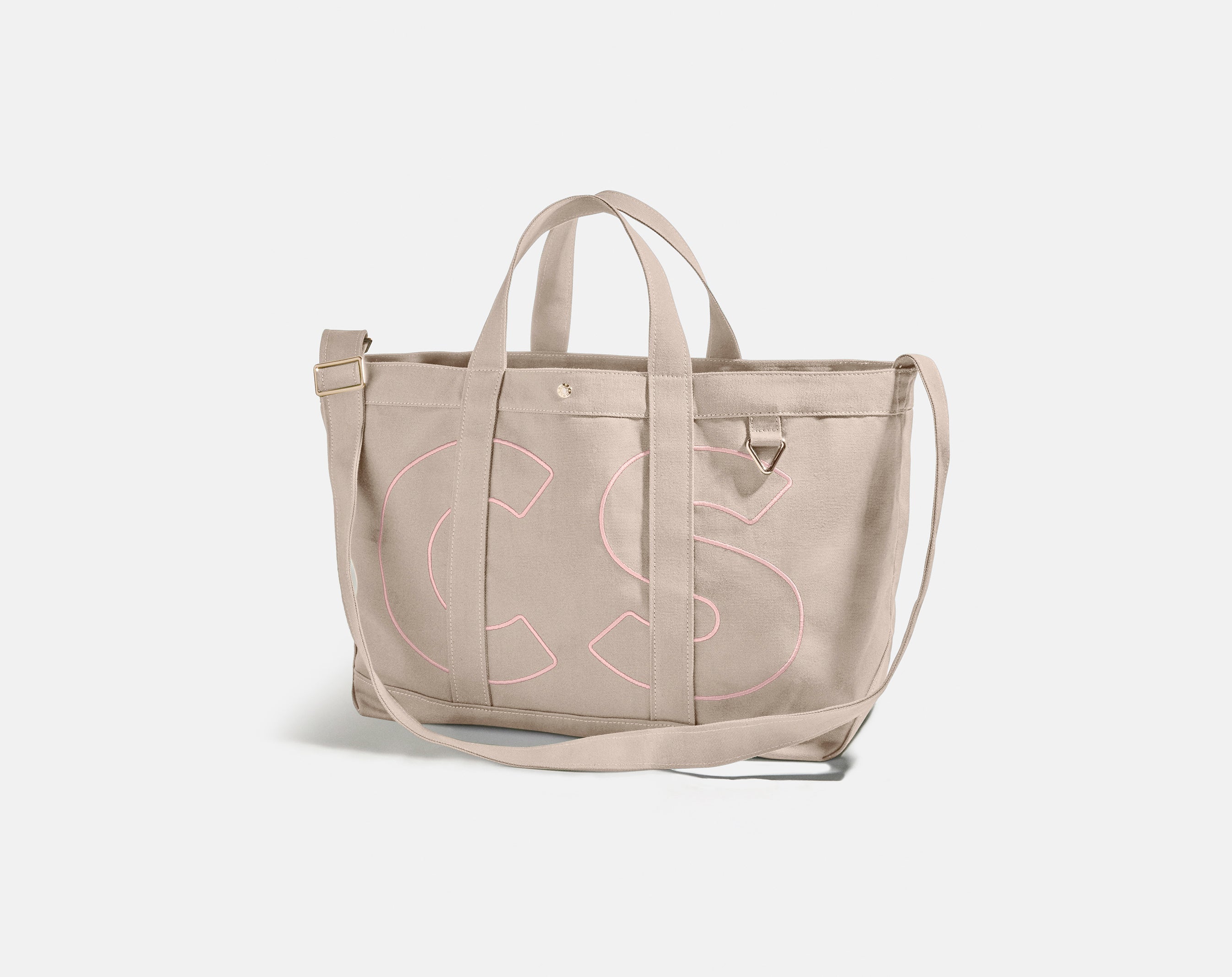 Solid Custom Alpha Tote - Toasted Almond
