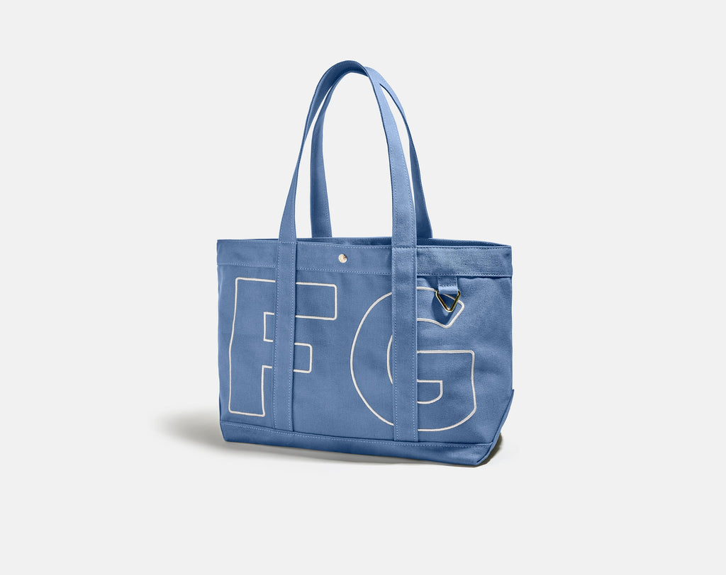 Solid Custom Alpha Tote - Dusty Blue