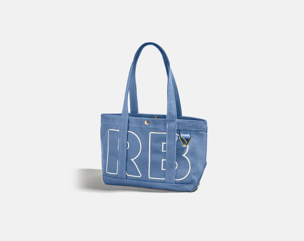 Solid Custom Alpha Tote - Dusty Blue