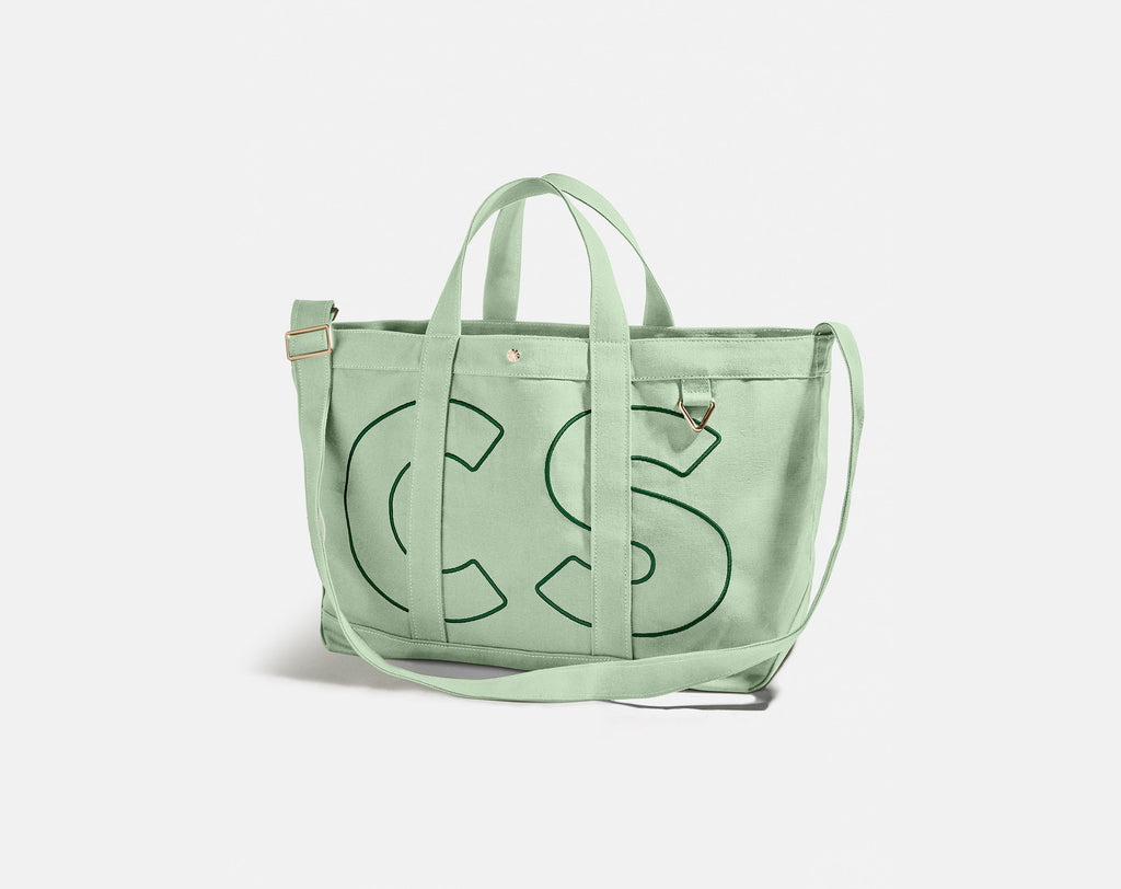 Solid Custom Alpha Tote - Pistachio Green