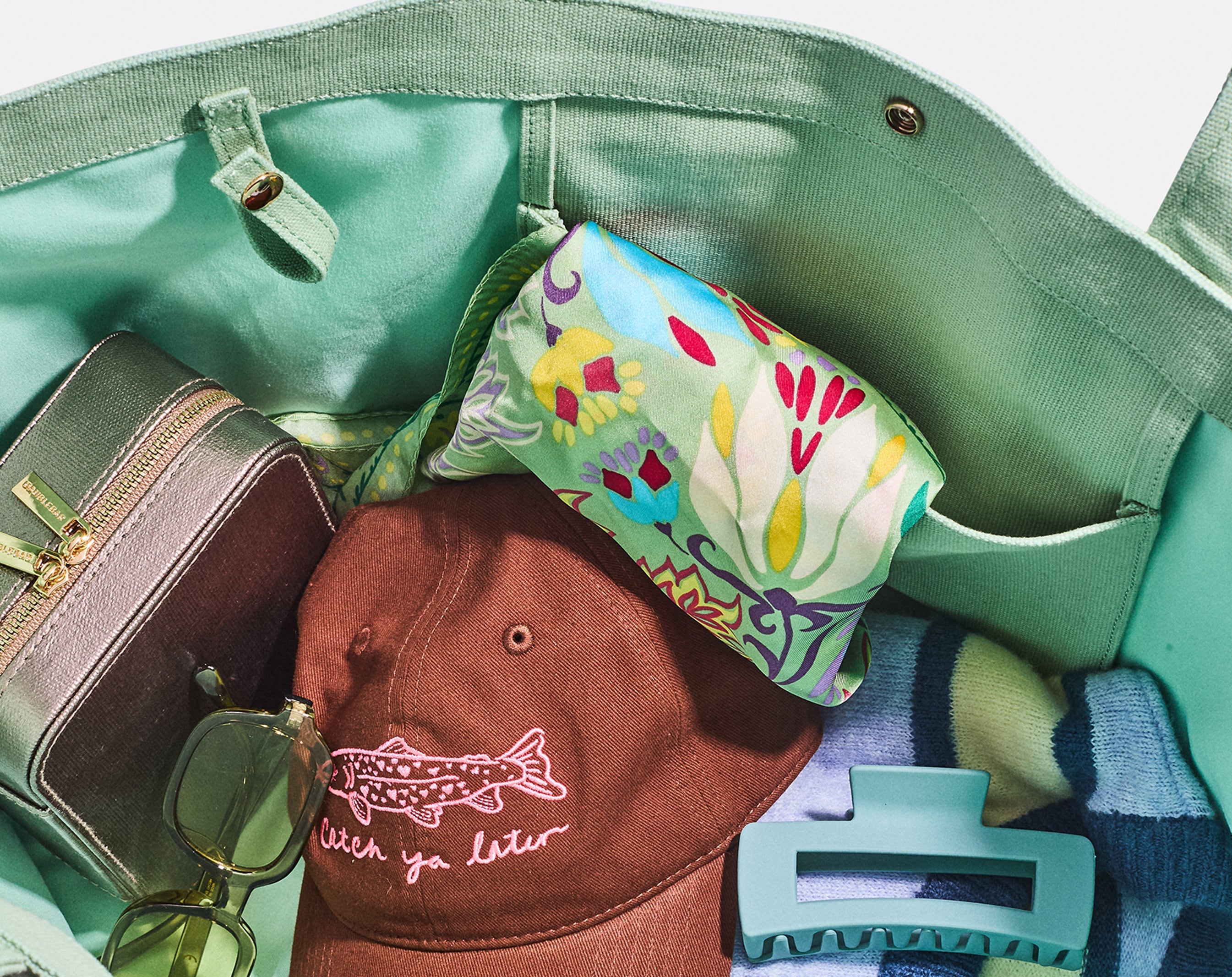 Solid Custom Alpha Tote - Pistachio Green