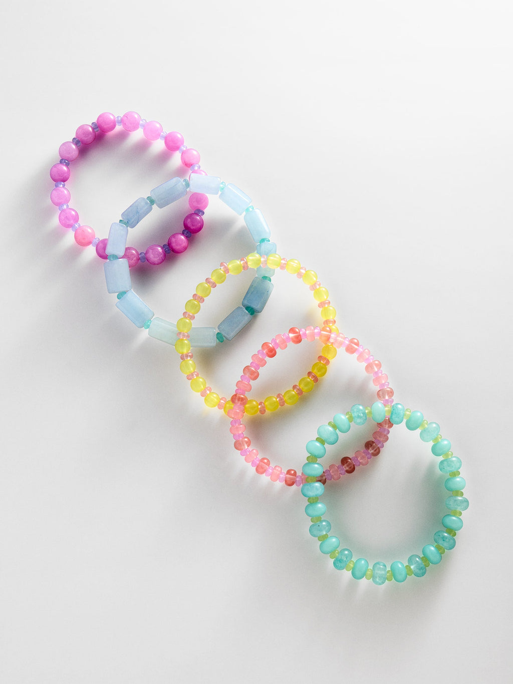 Darcy Semi-Precious Beaded Bracelet Set - Light Multi