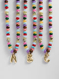 Semi-Precious Bubble Initial Necklace - Multi