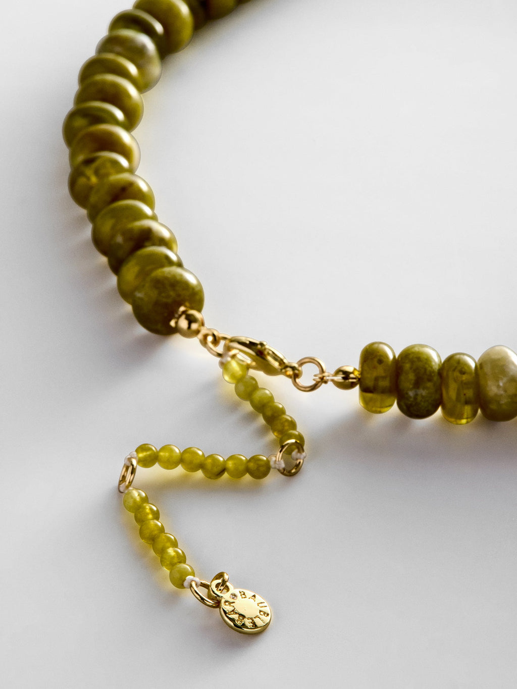 Joyce Semi-Precious Beaded Necklace - Olive
