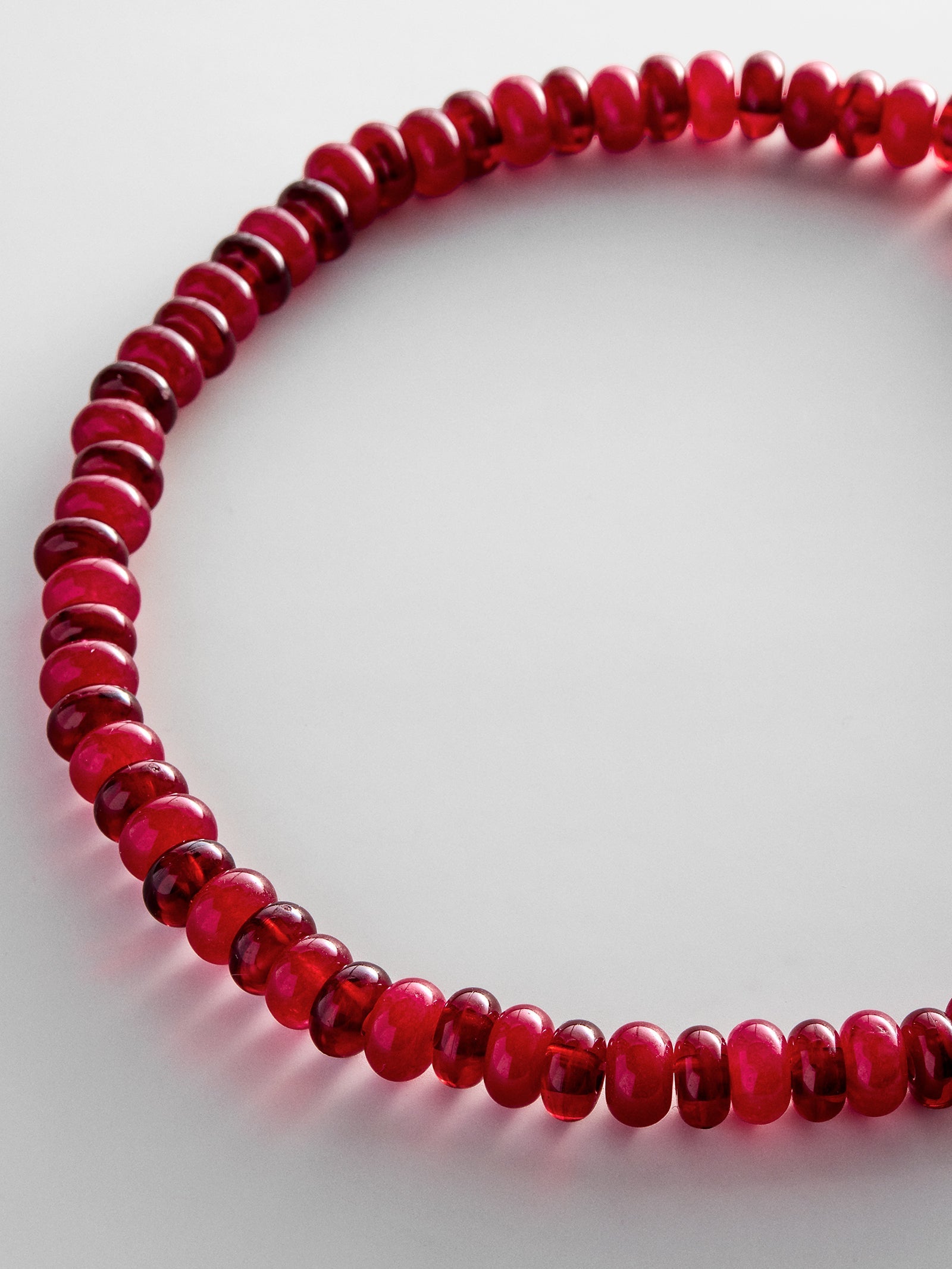 Joyce Semi-Precious Beaded Necklace - Red Jasper