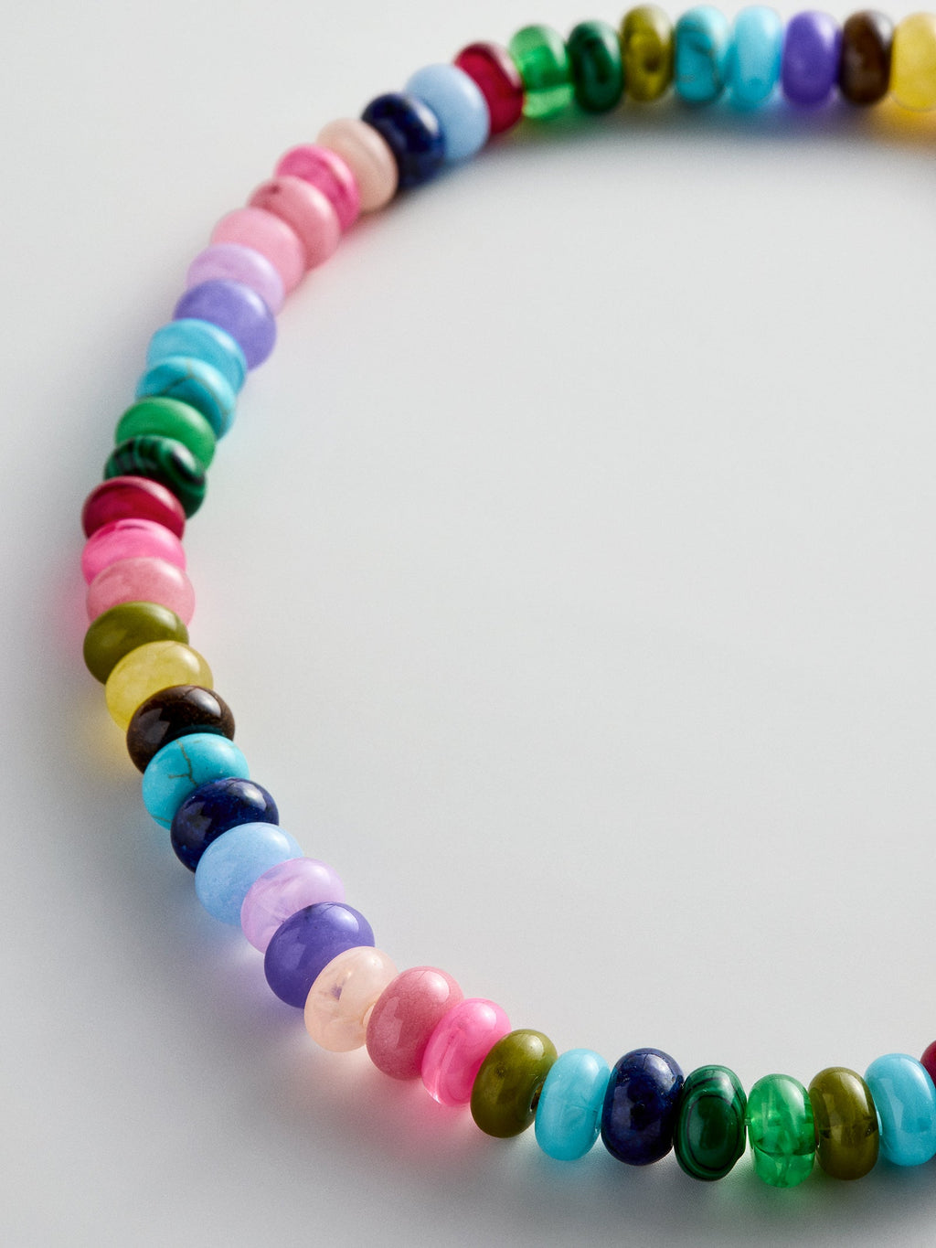 Joyce Semi-Precious Beaded Necklace - Multi Bead