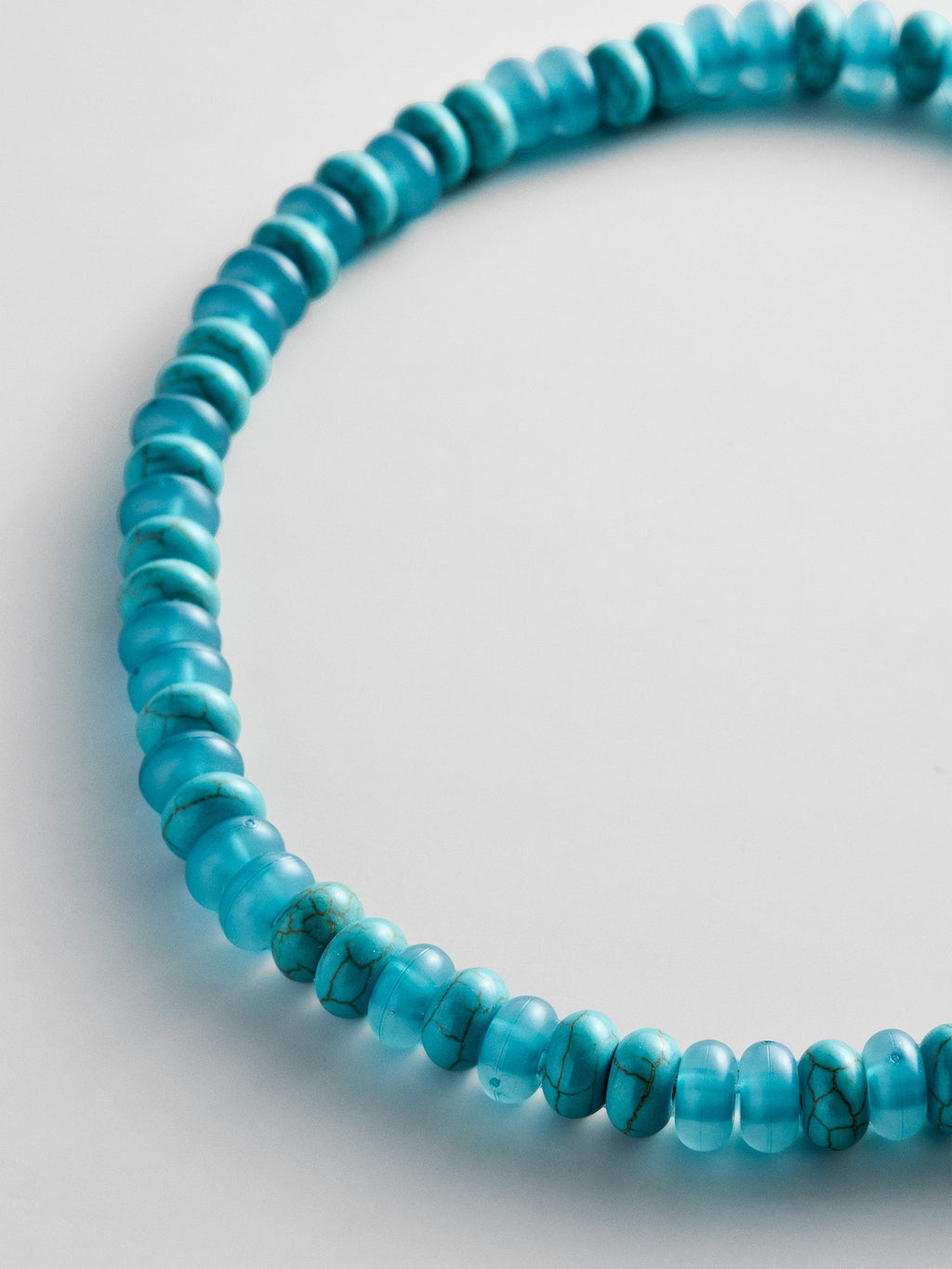 Joyce Semi-Precious Beaded Necklace - Turquoise Bead