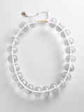 Joan Semi-Precious Necklace - Clear/White