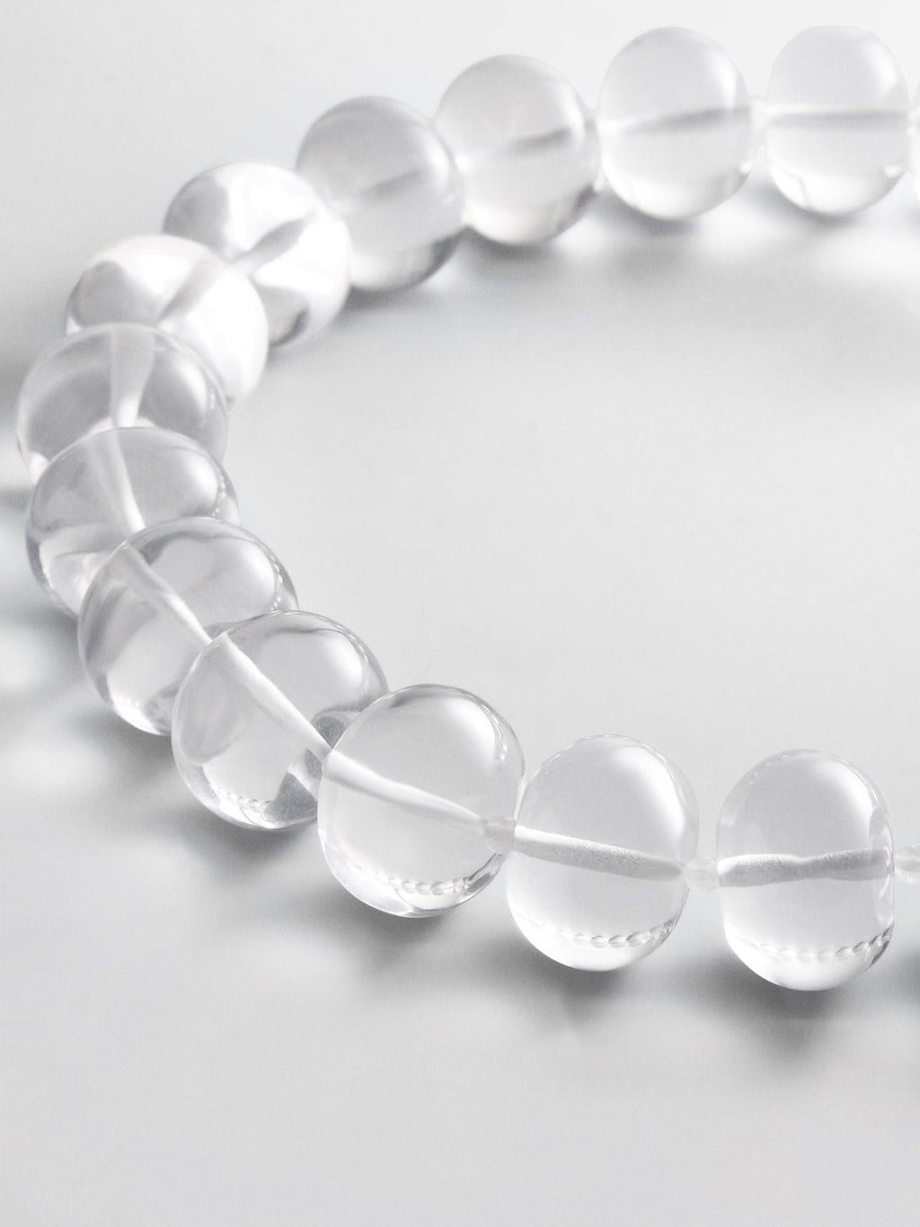 Joan Semi-Precious Necklace - Clear/White