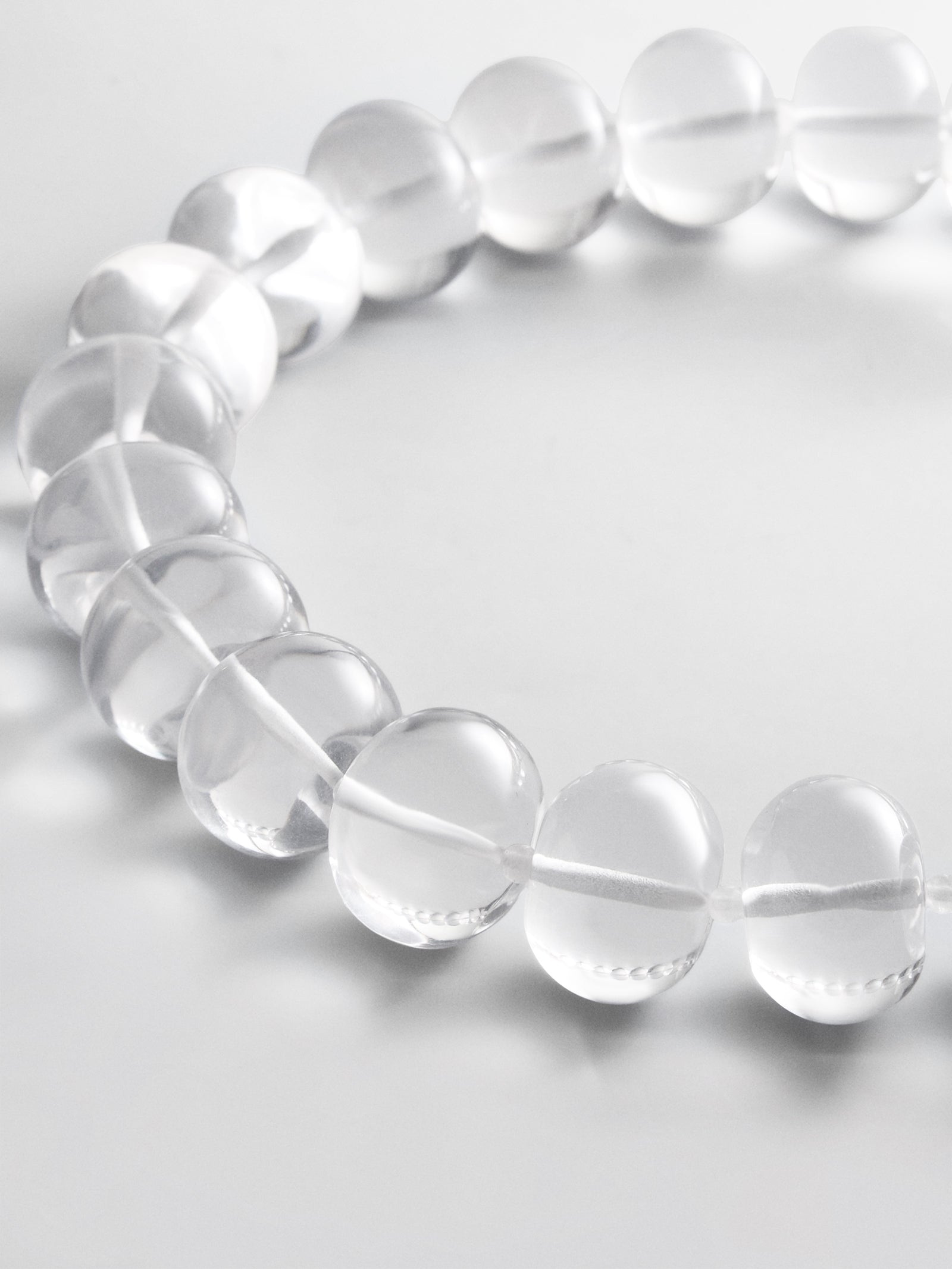 Joan Semi-Precious Necklace - Clear/White