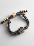 Block Party Varsity Number Custom Bracelet  - Onyx Single Digit