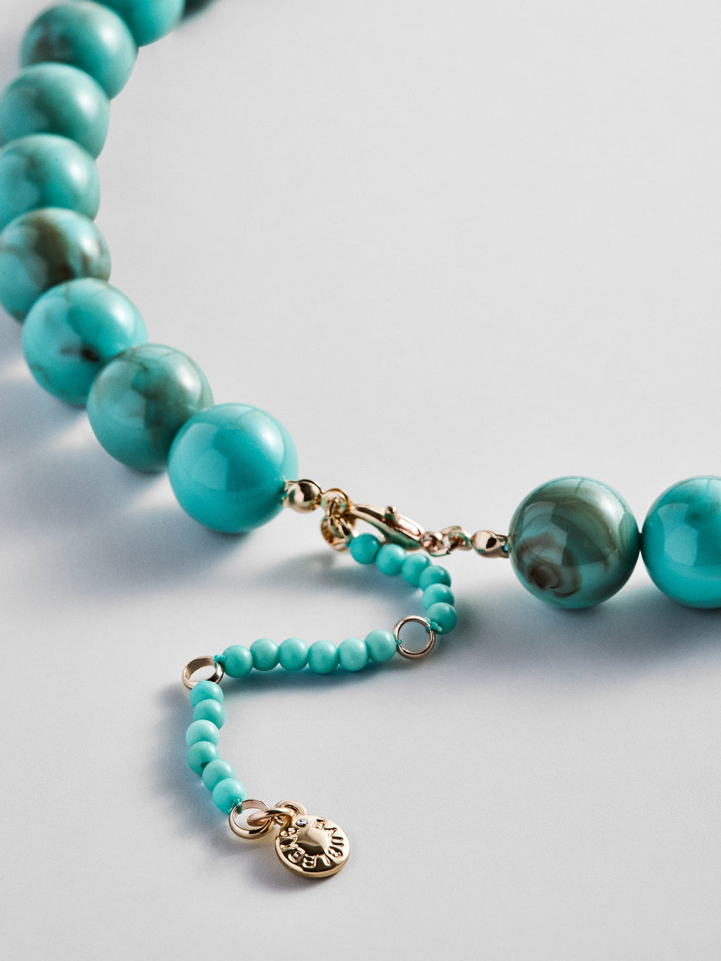 Mini Jane Beaded Necklace - Turquoise Bead