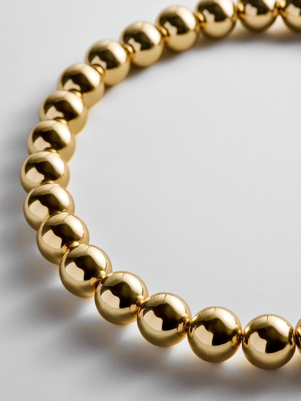 Mini Jane Beaded Necklace - Gold Bead