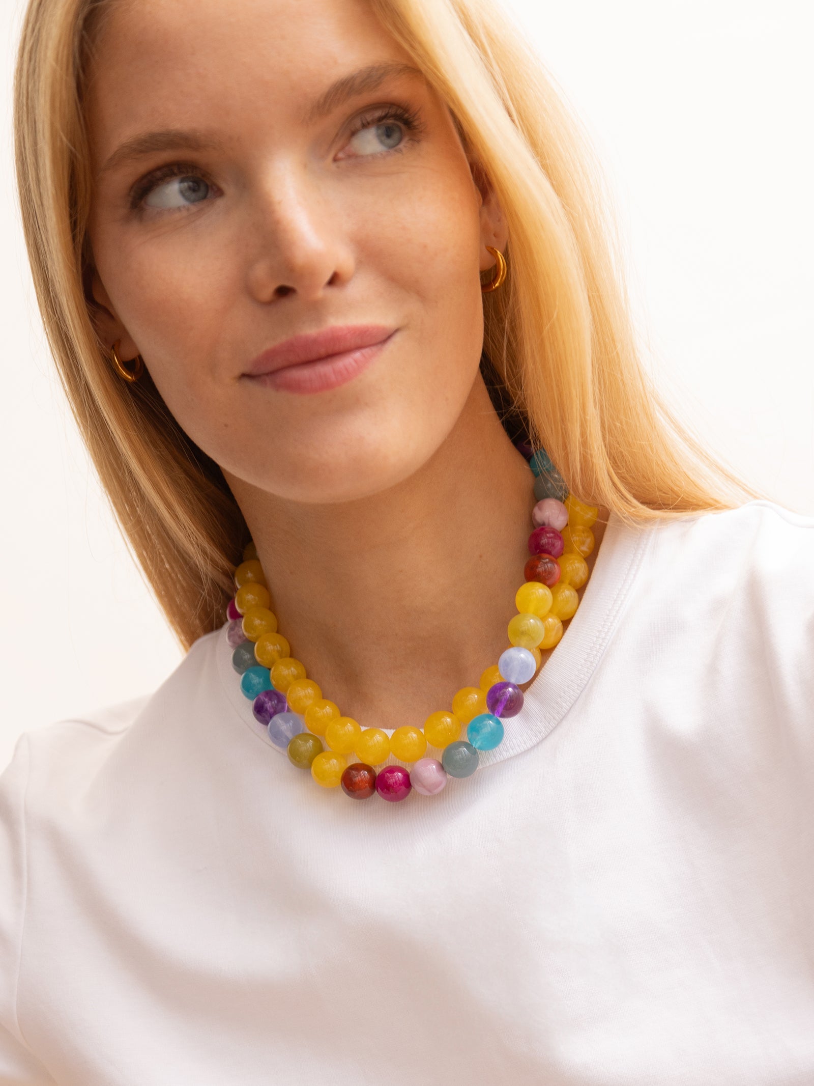 Mini Jane Beaded Necklace - Multi Bead