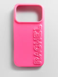 Fine Line Custom iPhone Case - Fuchsia/Fuchsia
