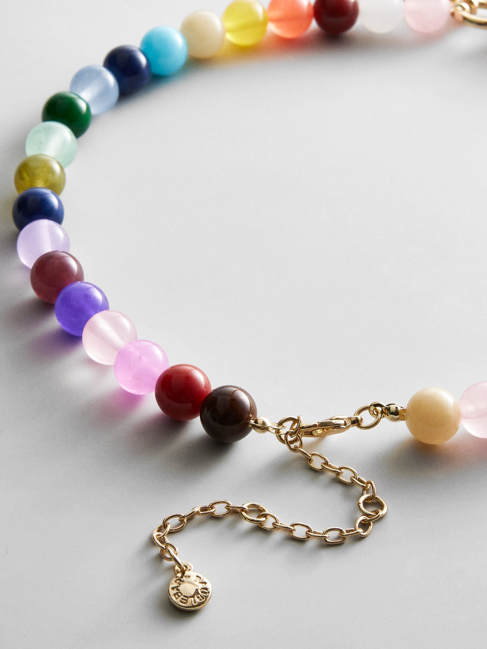 Janette Beaded Ring Necklace - Multi Bead
