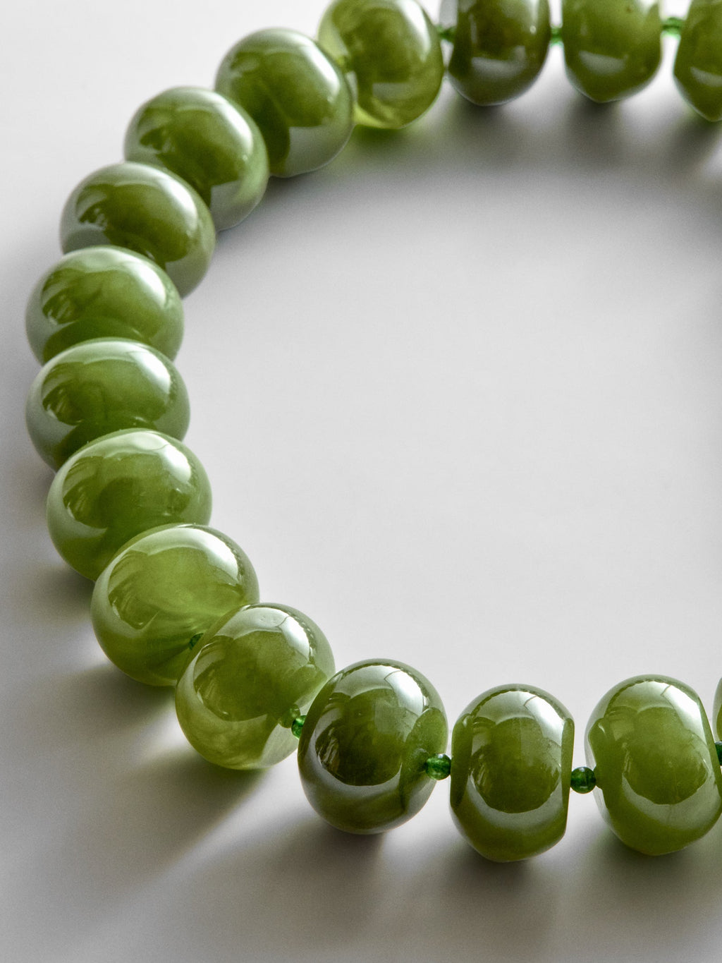 Joan Semi-Precious Necklace - Dark Olive