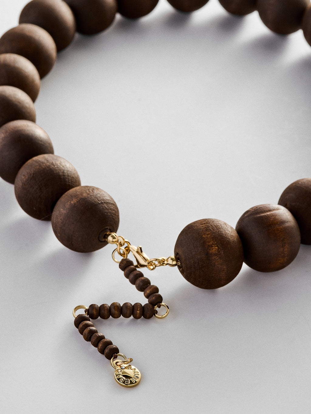 Jane Beaded Necklace - Wood