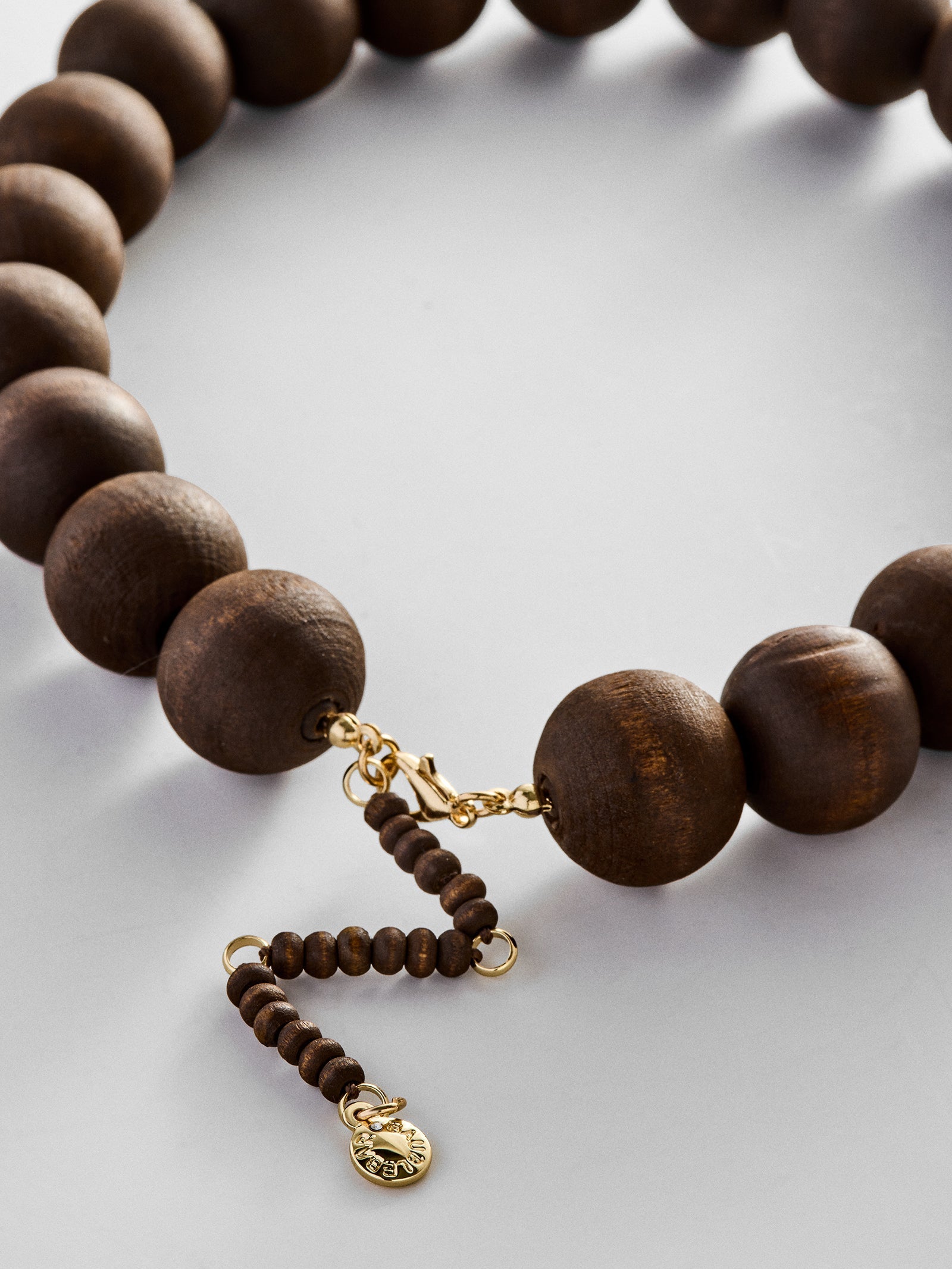 Jane Beaded Necklace - Wood