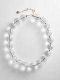 Jane Beaded Necklace - Clear/Brown