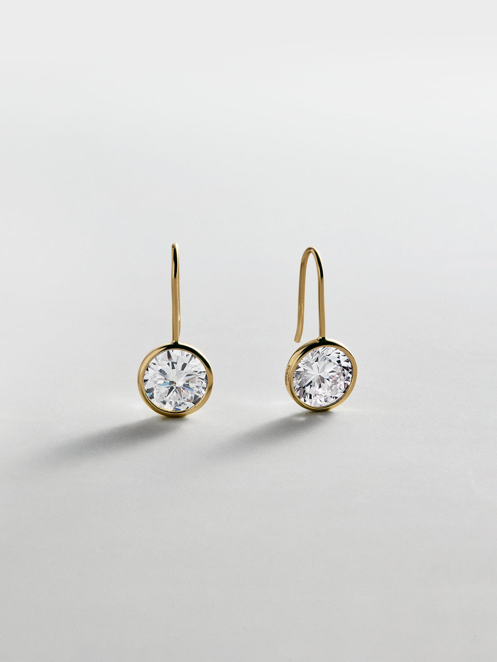 Fallon 14K Gold Bezel Earrings - Gold