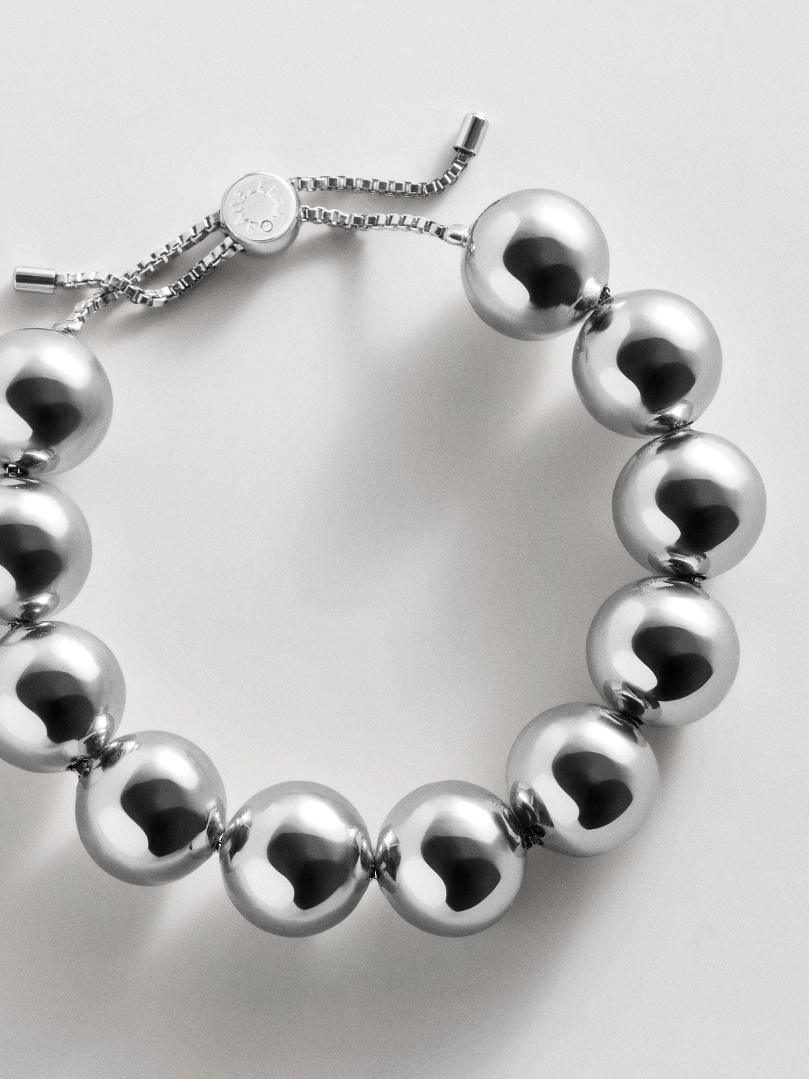Jane Beaded Bracelet - Silver