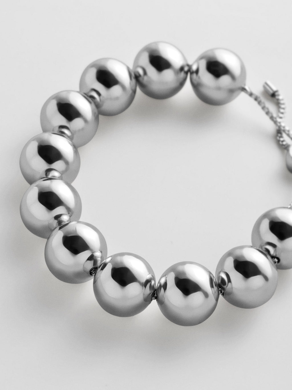 Jane Beaded Bracelet - Silver