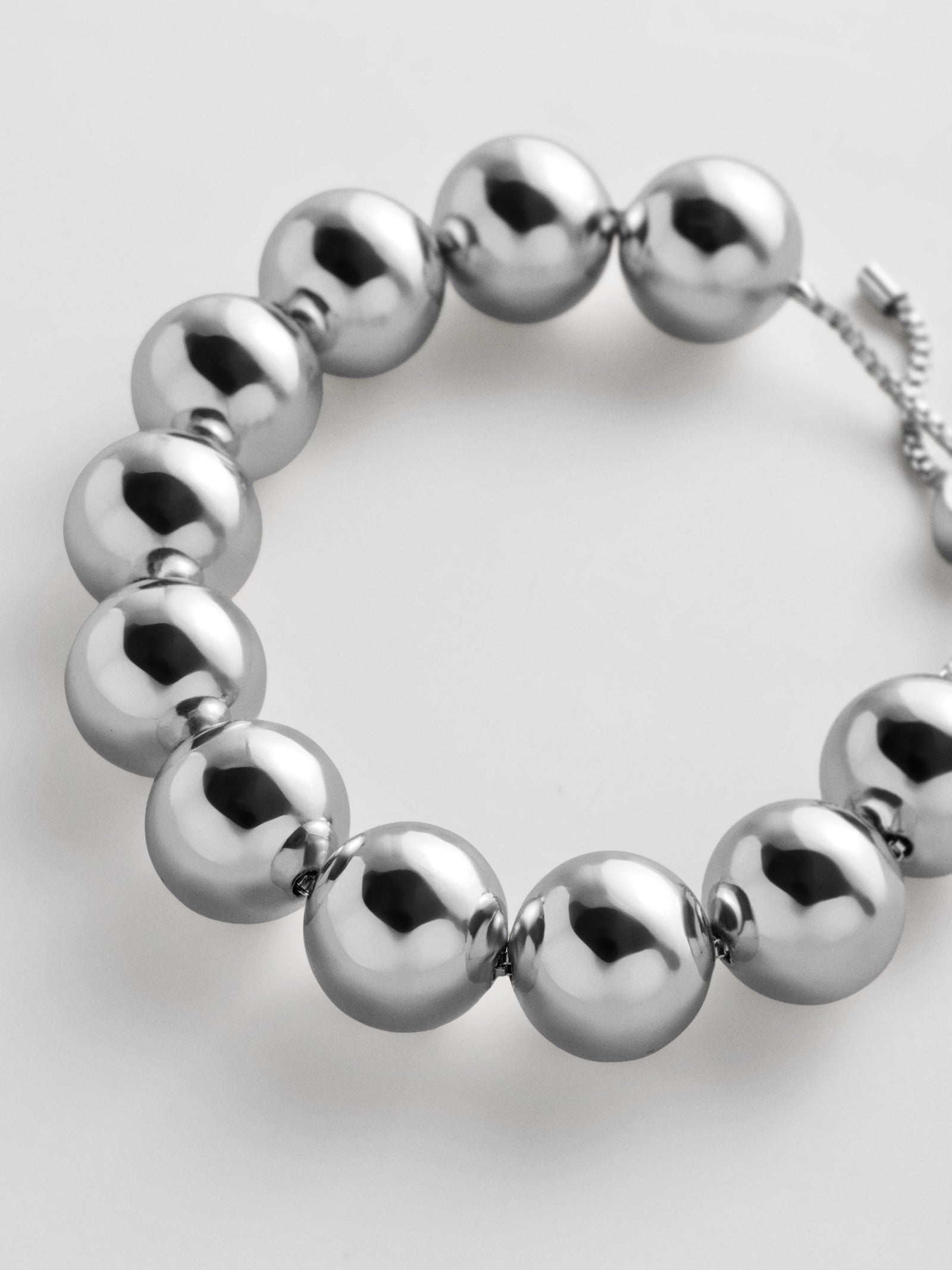Jane Beaded Bracelet - Silver