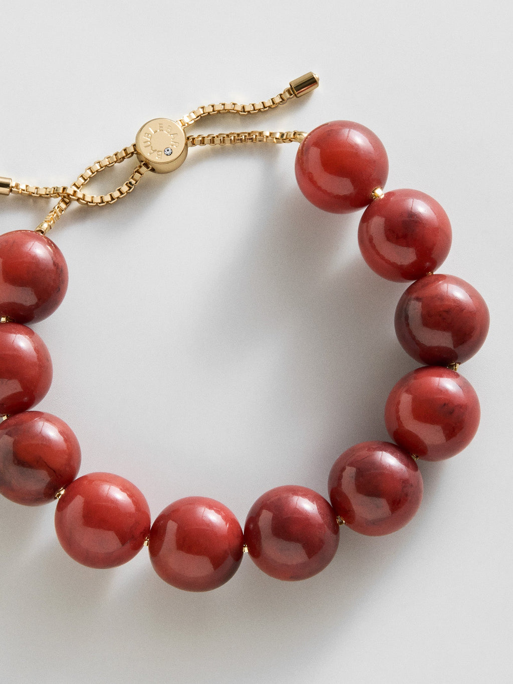 Jane Beaded Bracelet - Cherry Red