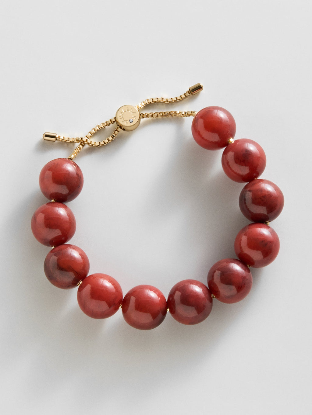 Jane Beaded Bracelet - Cherry Red
