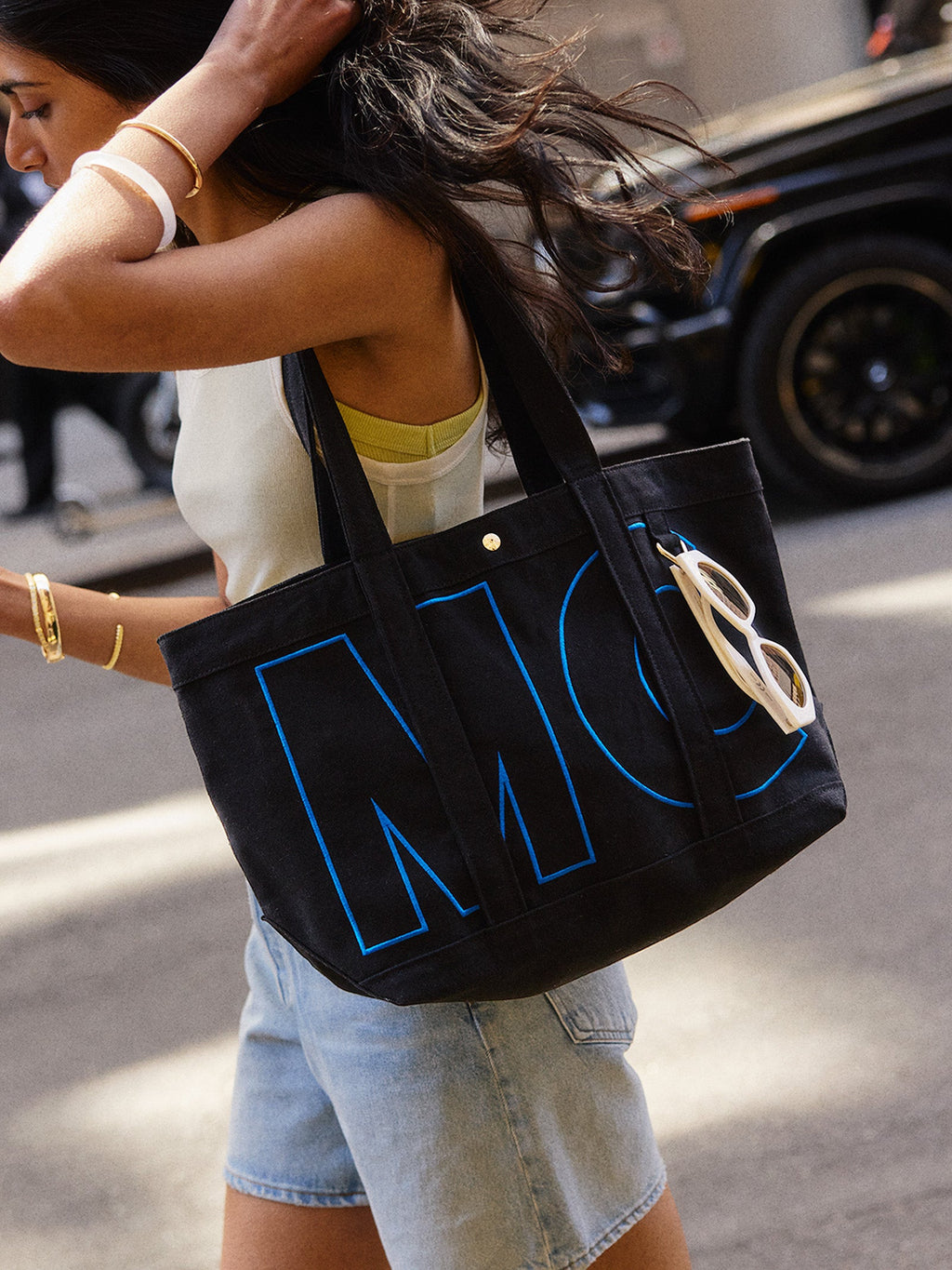 Solid Custom Alpha Tote - Jet Black