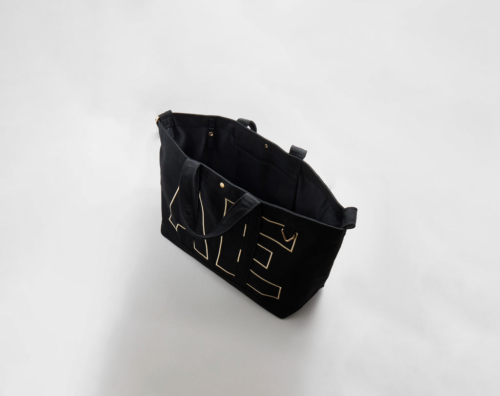 Solid Custom Alpha Tote - Jet Black